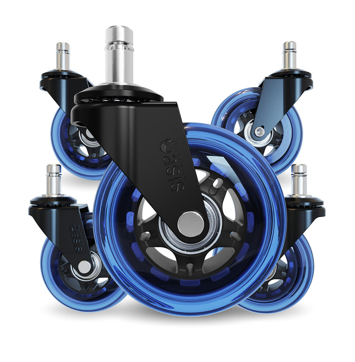 The Original Rollerblade Office Chair Wheels Blue
