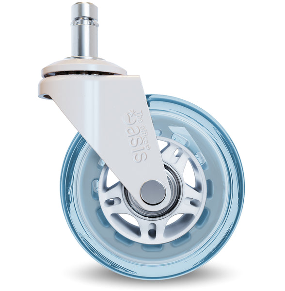 The Original Rollerblade Office Chair Wheels Light Blue