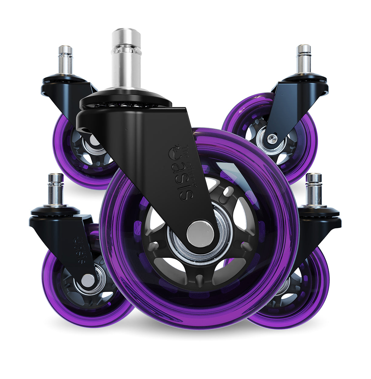 The Original Rollerblade Office Chair Wheels Purple