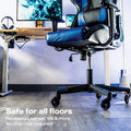 gaming chair casters blue