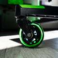 gaming office chair wheels green