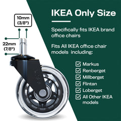 The Original Rollerblade Office Chair Wheels Ikea Size