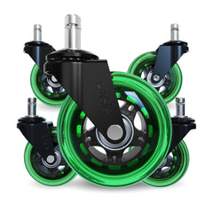 The Original Rollerblade Office Chair Wheels Green