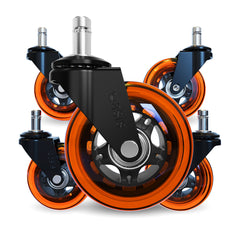 The Original Rollerblade Office Chair Wheels Orange