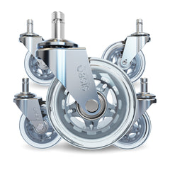 The Original Rollerblade Office Chair Wheels Silver