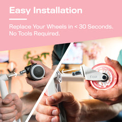 The Original Rollerblade Office Chair Wheels Pink