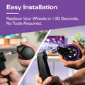 easy installation chair wheels purple