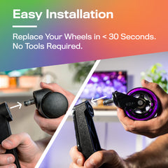 The Original Rollerblade Office Chair Wheels Rainbow