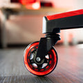 gaming office chair wheels red