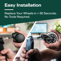 replace office chair wheels silver