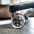 wheels for office chair silver