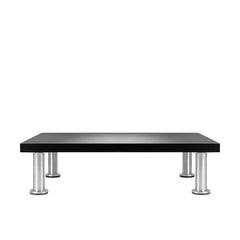 bamboo monitor stand front black