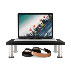 laptop monitor riser black