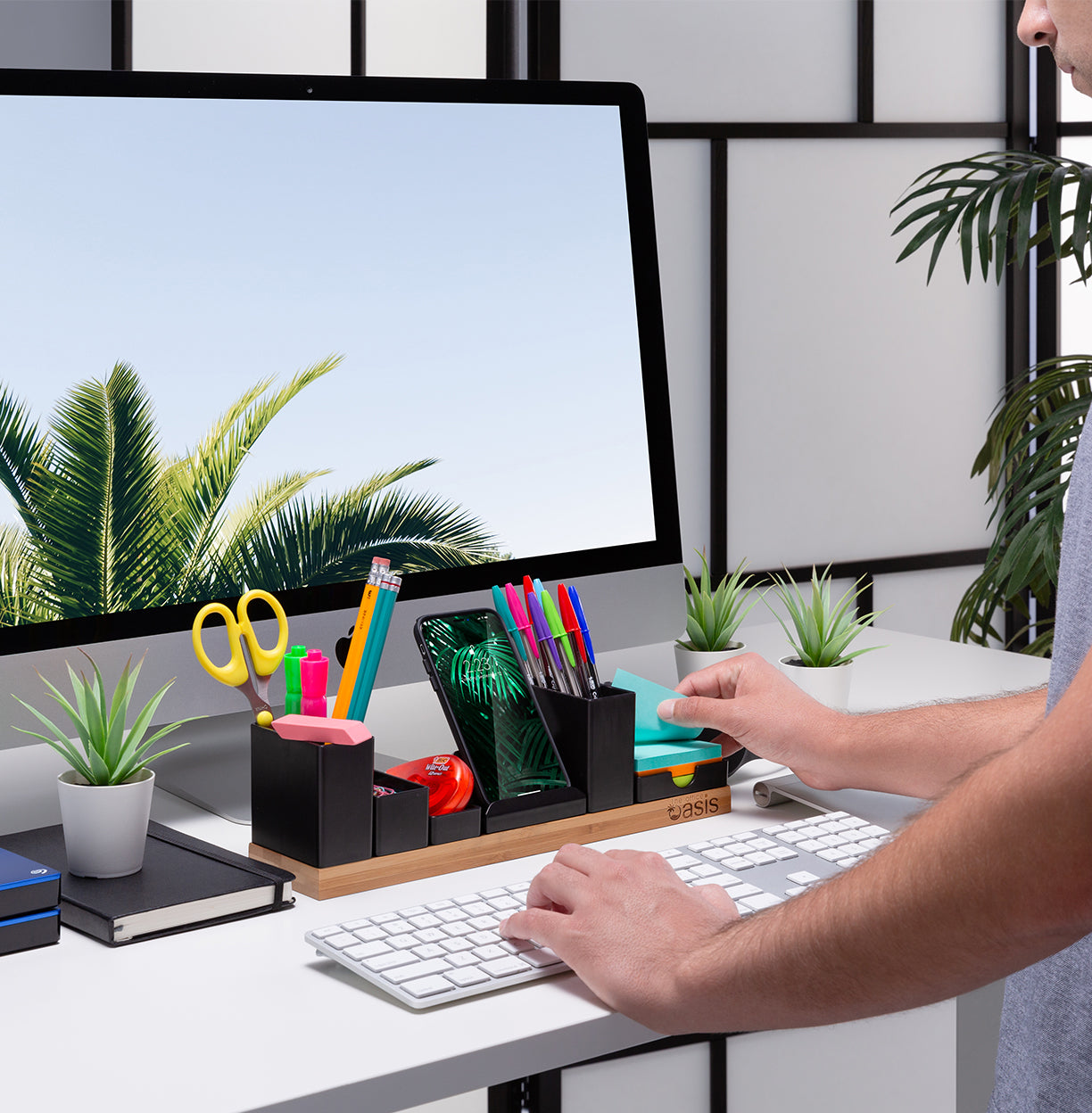 Bamboo Desk Organizer The Office Oasis